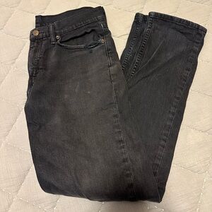 Men's Levi Straight Black Jeans, 31 x 32